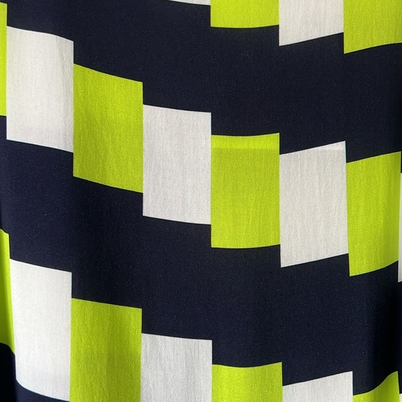 NWT SKFK Laide Eco Vera Green Blue White Short Sleeve Dress EU 38 US 6 Reg. $165 - Picture 7 of 12